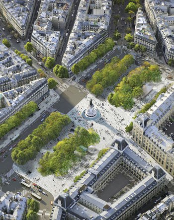 Place de la République after aerial view / © TVK
