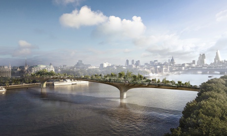 London's proposed Garden Bridge. Image by Arup - source Wikimedia.